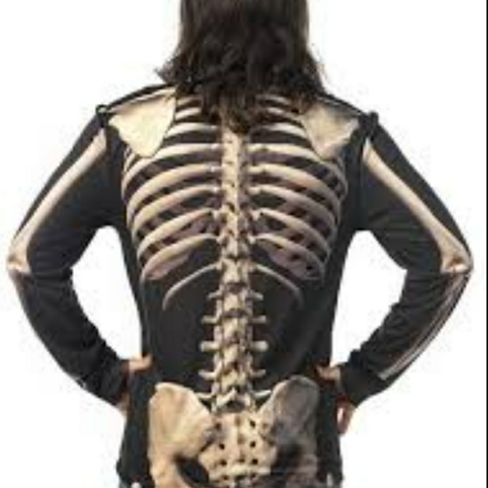 Faux Real Photorealistic Apparel Mens Skeleton Shirt.